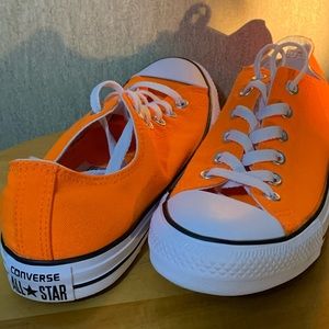 Neon Orange Converse